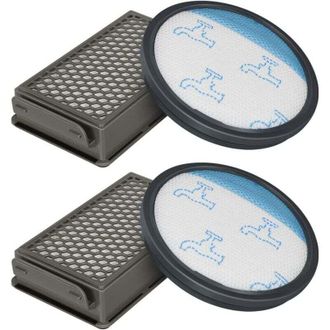 OEM 2 Kits De Filtros Hepa Para Aspiradoras Cicl&oacute;nicas Compactas Rowenta/moulinex/tefal Ro3731ea, Ro3753ea Y Ro3786ea. Accesorios De Filtro De Repuesto Co