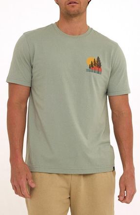 Threads 4 Thought Forest Sunset Graphic T-Shirt in Wasabi at Nordstrom, Size Xx-Large