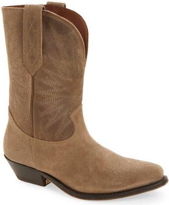 Golden Goose Wish Star Short Western Boot in Beige at Nordstrom, Size 10Us