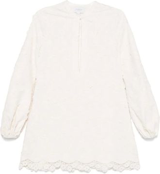 Giambattista Valli Abito corto con applicazione - Bianco