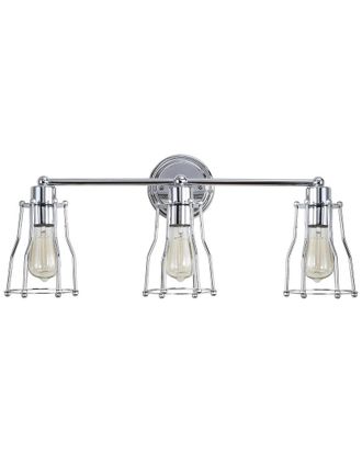 Jonathan Y Designs Jonathan Y Designs 3-Light Evelyn Chrome Vanity Light