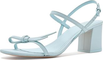 Kate Spade New York Loop Block Heel Sandals Womens Dress Sandals Crisp Sky : 8.5 M, Leather