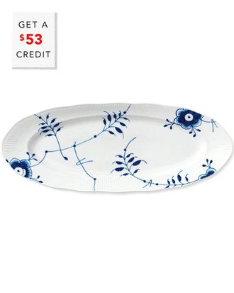 ROYAL COPENHAGEN Blue Fluted Mega Fish Platterwith $53 Credit