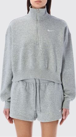 Nike Felpa Nike in misto cotone con zip interrotta