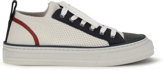 Brunello Cucinelli Womens Sneakers Precious Toe White Upper Cotton Trainers