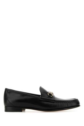 Gucci Black Leather Loafers