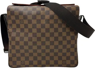 Louis Vuitton Damier Canvas Ebene Damier Canvas Shoulder Bag (Pre-Owned)
