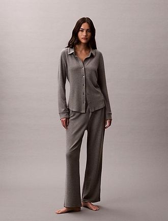 Calvin Klein Pantalones De Estar En Casa De Punto Cepillado