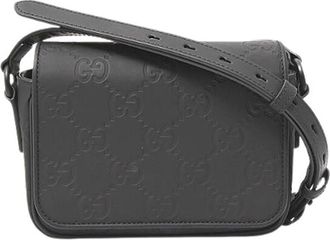 Gucci Pre-owned Cross Body Bags, female, Black, Size: ONE SIZE Pre-owned Plastic gucci-bags