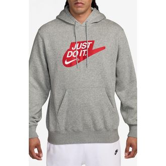 Nike Sportswear Club Fleece Hoodie in Dark Grey Heather at Nordstrom Rack, Size Xx-Large