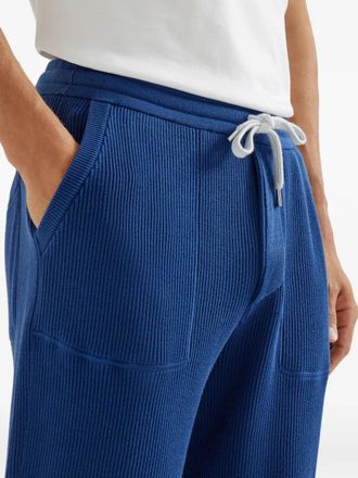 Brunello Cucinelli Mens Ribbed-Knit Track Pants Ss26 M