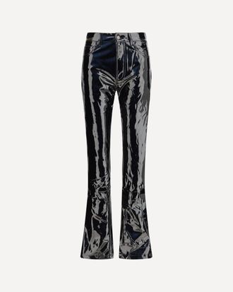 Fiorucci Straight Fit Vinyl Trousers Female 28