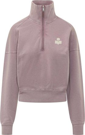 Isabel Marant Hoodies & sweatvesten, Dames, Roze, 2Xs, Katoen, Ross Sweatshirt