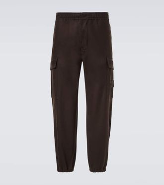 Stone Island Pantaloni sportivi Ghost in flanella di misto lana