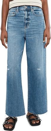 Daze Pleaser High-rise Wide Ankle In Wide Awake Vintage Womens Clothing Wide Awake Vintage : 31 28, Cotton/Denim/Polyester