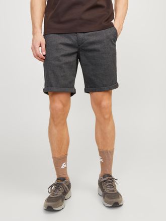 Jack & Jones Chinoshorts JACK & JONES JPSTFURY JJSHORTS ANA SN, Herren, Gr. XXL, N-Gr, grau (drizzle), Web, Obermaterial: 98% Baumwolle, 2% Elasthan, meliert, unif