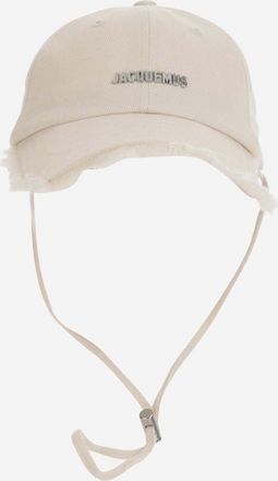 Jacquemus Beige Logo Baseball Hat
