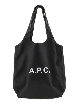 A.P.C. Unisex Handbag With Logo Black Handbags Hand Bags