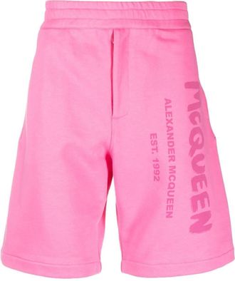 Alexander McQueen Alexander Mc Queen Logo Cotton Shorts