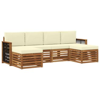 vidaXL Juegos De Sof&aacute;s Madera De Acacia S&oacute;lida Vidaxl