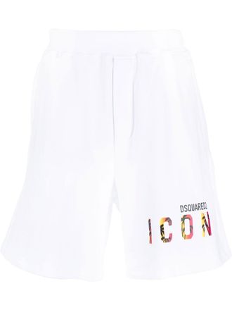 Dsquared2 Icon logo-print shorts - White