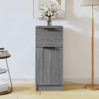 vidaXL Vidaxl - Aparador De Madera Contrachapada Gris Sonoma 30x30x70 Cm