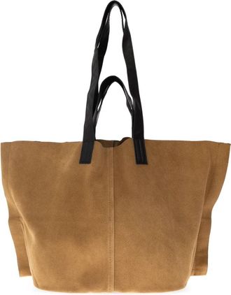 AllSaints Lutece Tas - Dames - Shoppers - Beige - ONE Size - Leer - Tassen