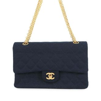 Chanel Tweedehands Middelgrote Classic Jersey Double Flap