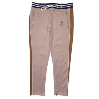 Reason Mens Striped Track Pant In Brown