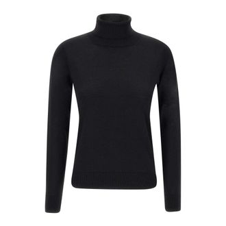 FILIPPO DE LAURENTIIS Truien & Vesten, Heren, Zwart, XL, Wol, Merino Wol Coltrui Zwart