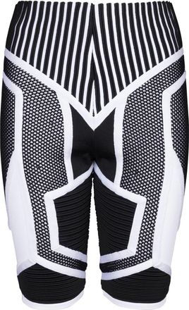 Balmain knit cycling-shorts - women - Elastane/Viscose/Polyamide - 38 - Black