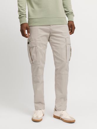 Jack & Jones Cargohose JACK & JONES JPSTKANE JJJONNIE CARGO, Herren, Gr. 28, L&auml;nge 32, gelb (moonbeam), Web, Obermaterial: 98% Baumwolle, 2% Elasthan, unifarben, l