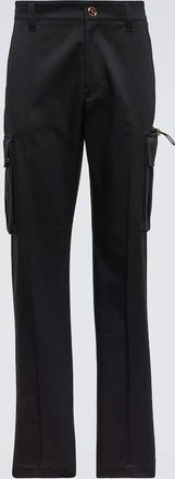 Versace Cotton gabardine cargo pants