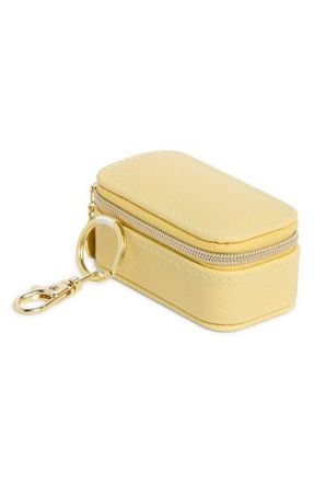 Nordstrom Mini Travel Jewelry Case Key Chain in Butter Yellow at Nordstrom