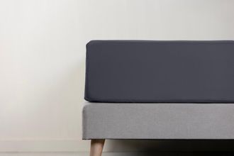 Emma NL BL Emma Topper Cover Percale 180x200 Dark Grey