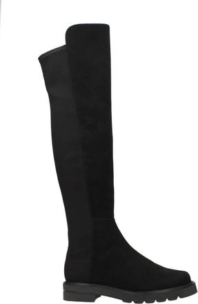 Stuart Weitzman Black Leather Over The Knee Boots