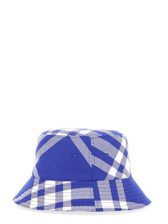 Burberry 8079490_B7369 Check Wool Polyester Bucket Hat - Purple