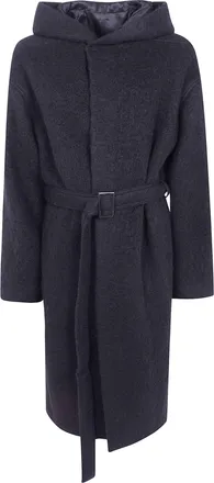 Rick Owens Coat Belted Tower