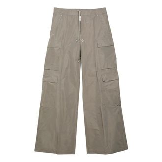 Rick Owens Wide Trousers, male, Gray, Size: M Cargo Trousers