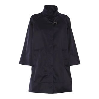 Fay Cappa Manica Raglan e Finta Inglese - male - Fay - Parkas - Blue - M - Coats