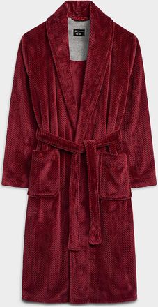 Le 31 Mens Ultra-soft herringbone bathrobe