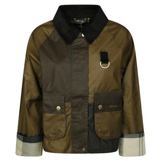 Barbour Light Jackets, female, Green, Size: M Alma Waxed Jacket