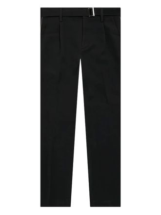 sacai logo-engraved trousers - Black
