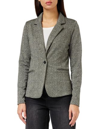 Ichi Womens Ihkate Lurex Mixture Bl Blazer, 194008/Black, 22