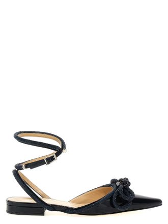 Mach & Mach Womens Double Bow Ballet Flats