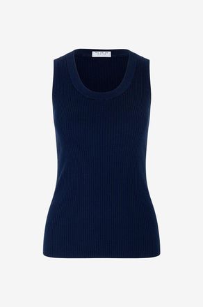 Akris Rippstrick-Tanktop aus Baumwolle