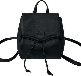 Saint Laurent Black Leather Backpack (Pre-Owned)