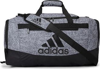 adidas Defender 4 Medium Duffel Bag Handbags Grey/Onix Jersey/Black, Polyester