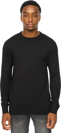 Duck and Cover Heren Consenza Gebreid Crew Neck Sweatshirt (Zwart)