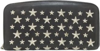 Jimmy Choo London Pre-owned Wallets, female, Black, Size: ONE SIZE Pre-owned Long wallet (bi-fold)